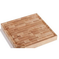 Morgan End Grain Collection Large Square Maple Carving Board (15"x15")